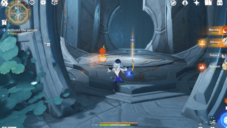 Genshin Impact - Once, the Sacred Seat of Judgement - Activate the Permit