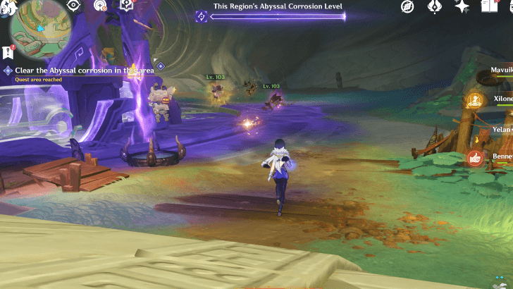 Genshin Impact - Where Once There Was a Calculation Array - Clear the Abyssal Corrosion in this Area