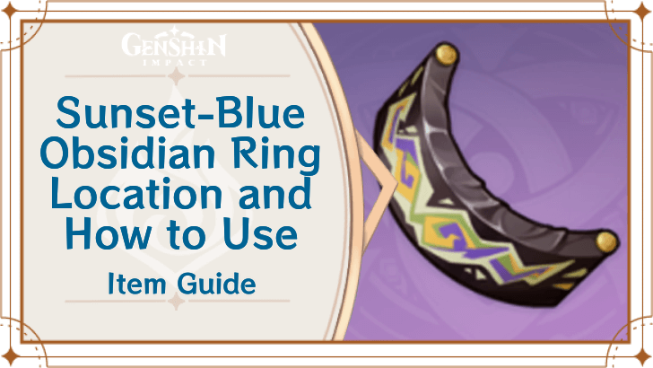 Genshin Impact - Sunset-Blue Obsidian Fragment