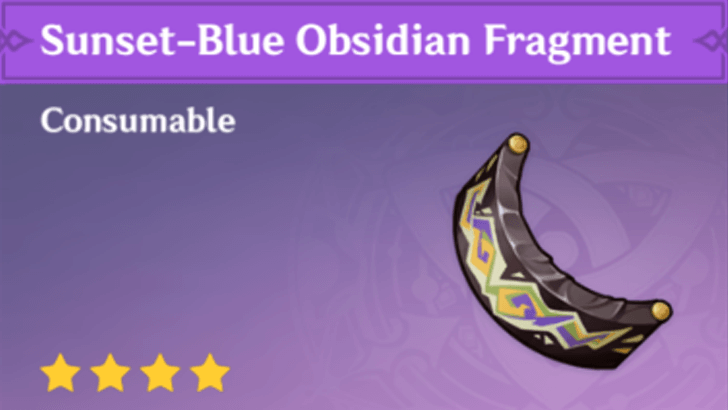 Genshin - Sunset-Blue Obsidian Fragment