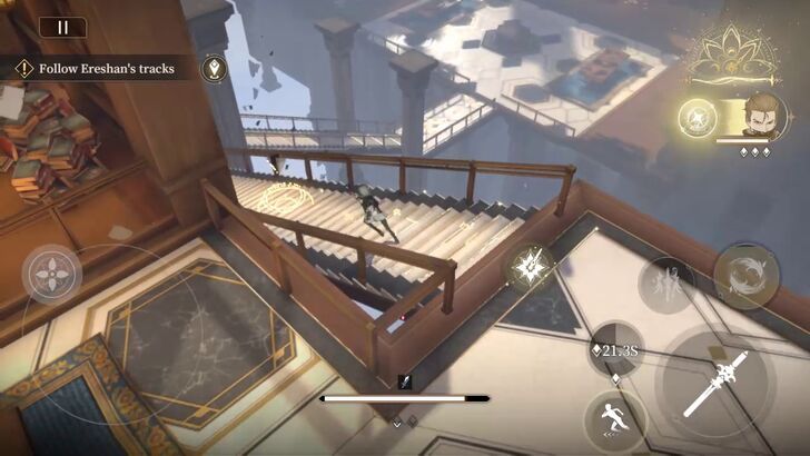 second set of stairs