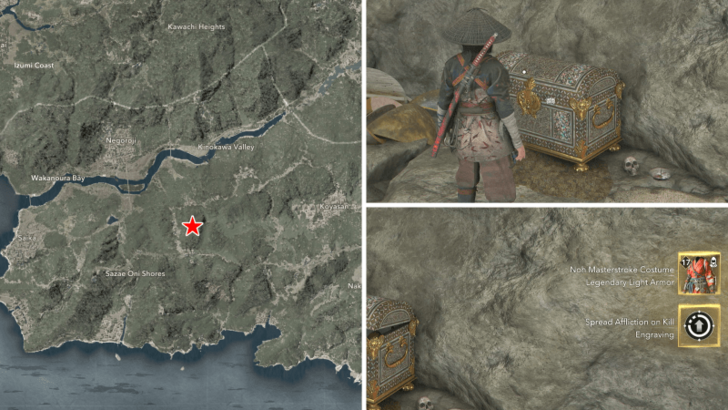 AC Shadows Noh Masterstroke Costume Location in Kii
