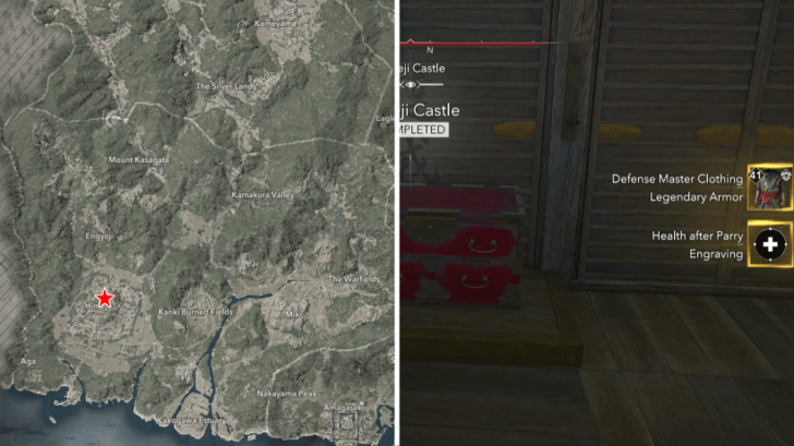 AC Shadows Defense Master Clothing Location in Harima