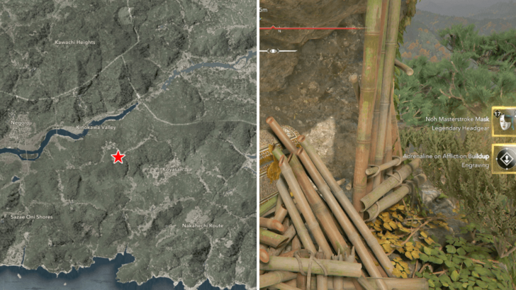 AC Shadows Noh Masterstroke Mask Location in Kii