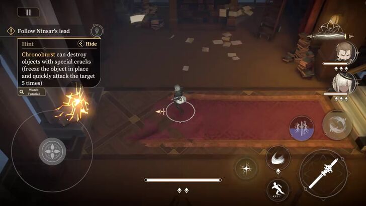 pillar of glowing cracks