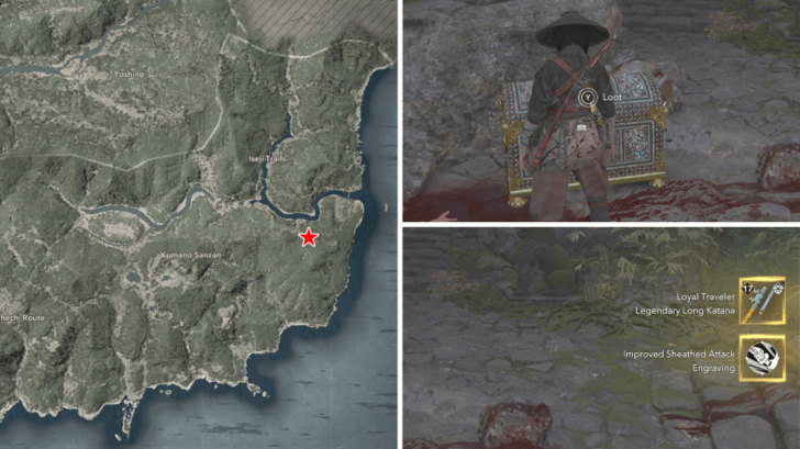 AC Shadows Loyal Traveler Location in Kii