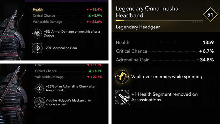 Adrenaline Gain Passives