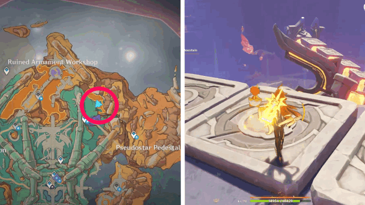 Ancient Sacred Mountain Puzzle 7 - Pseudostar Pedestal