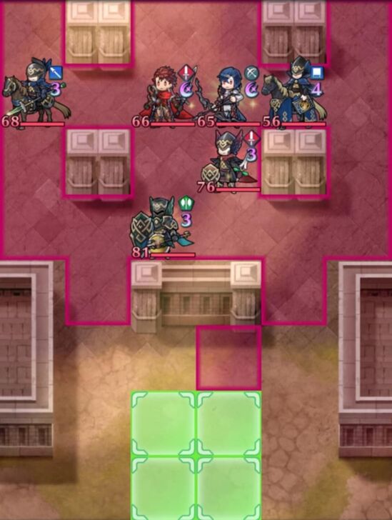 Fire Emblem Heroes - Diamant and Alcryst Infernal Map