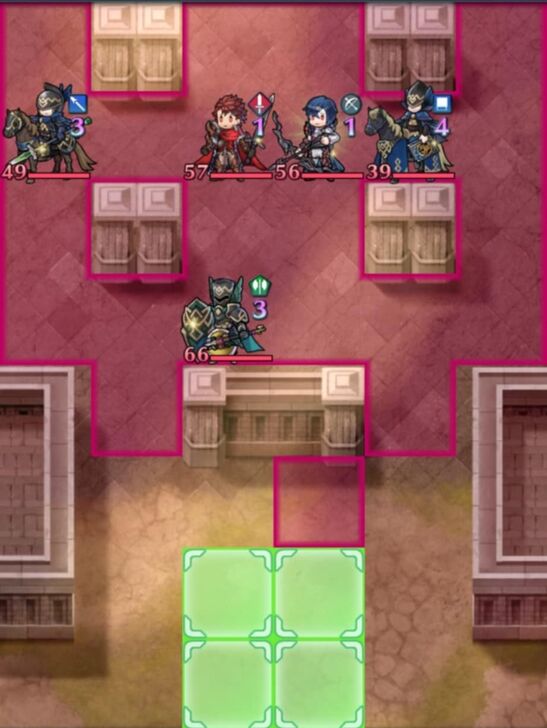 Fire Emblem Heroes - Diamant and Alcryst Lunatic Map