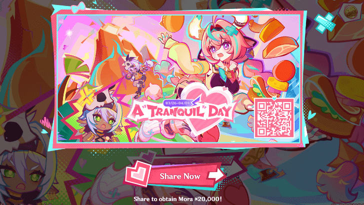 Genshin - A Tranquil Day - Share to get mora