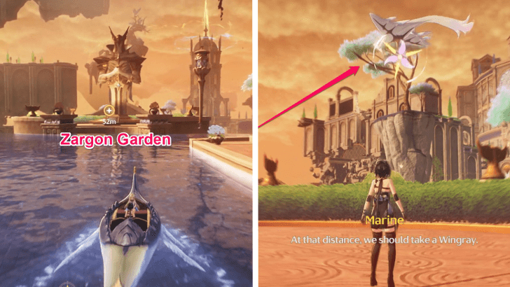 Head to the Zargon Garden