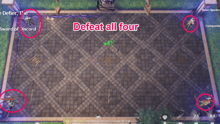 Fix the Second Divine of Justice Statue - defeat all four of the Tacet Discords