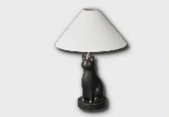 Cat Table Lamp with Shade