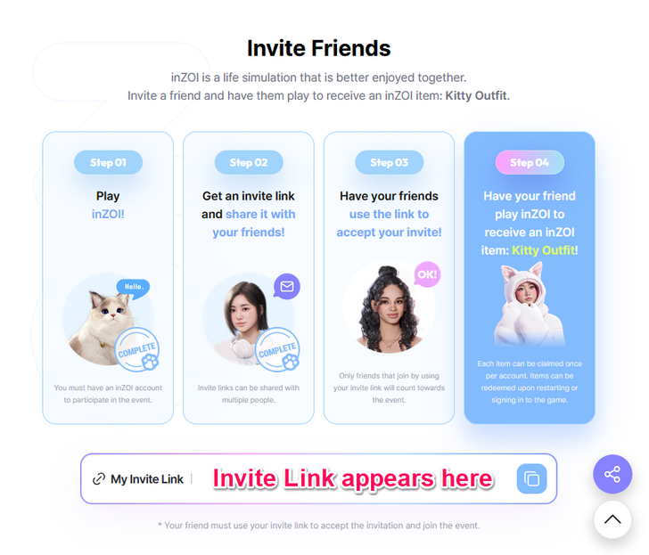 Invite Link Location