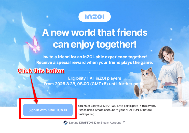 Sign In with your Krafton ID Account