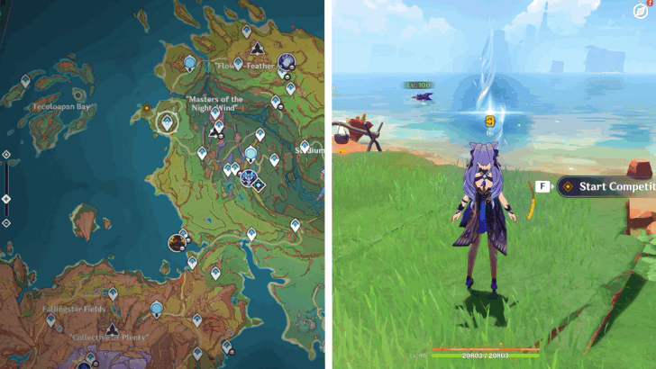 Participate in the first half of the exhibition match