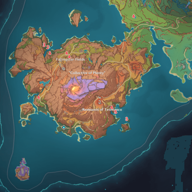 Genshin - 5.5 Atocpan Sauroform Warrior Locations