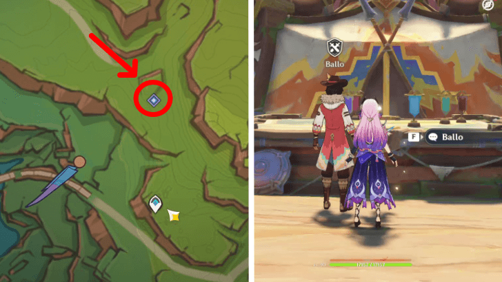 Genshin - Bloomflower Trials - Talk to Ballo