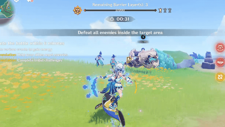 Genshin - Bloomflower Trials - Defeat Enemies