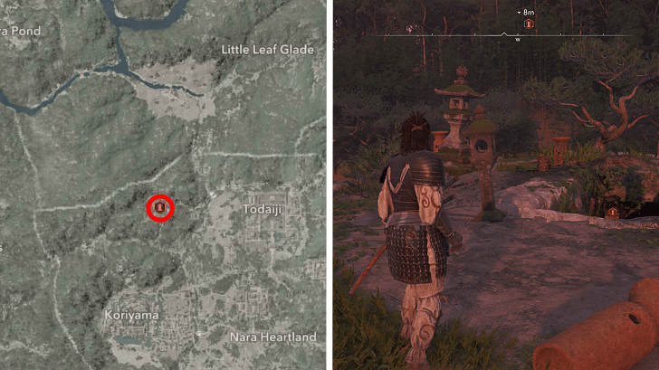 AC Shadows Elegant Samurai Outfit Location in Yamato