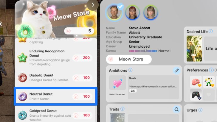 Neutral Donut in Meow Store