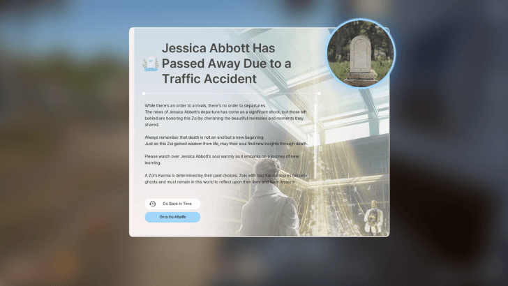 Passed Away Due to a Traffic Accident