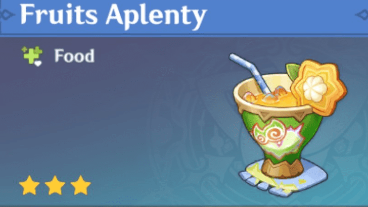 Genshin Impact - How to Get Fruits Aplenty and Effects
