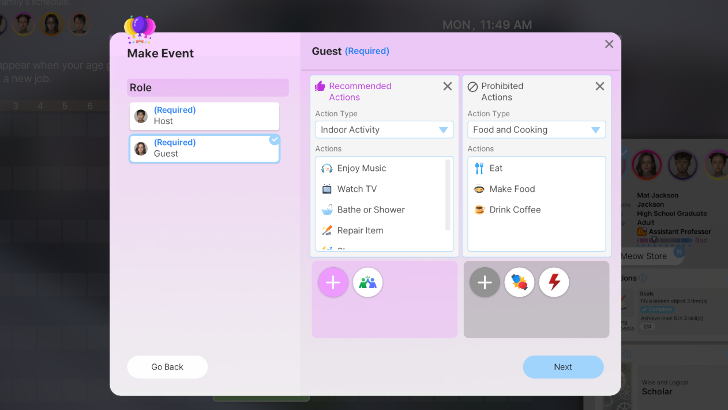 Recommended and Prohibited Actions