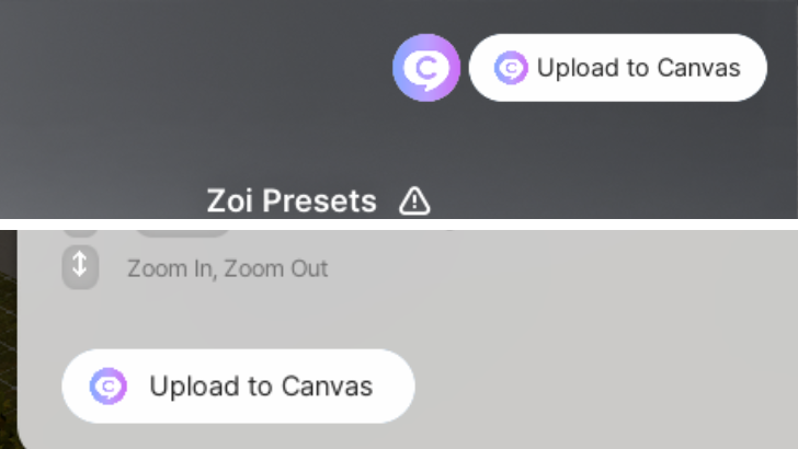 Upload to Canvas Button