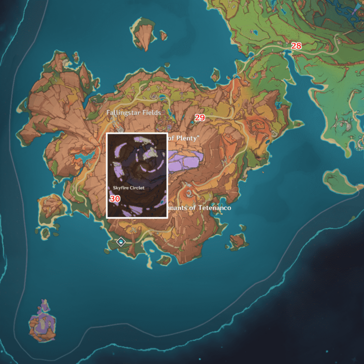 Genshin - 5.5 Natlan Viewpoint Map - Atocpan