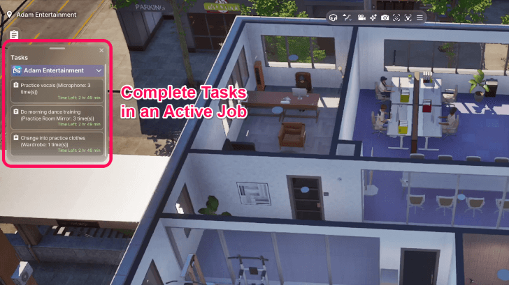 Complete Tasks in an Active Job