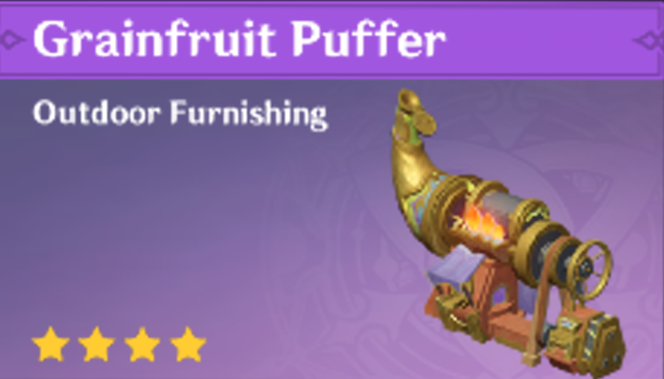 Genshin Impact - How to Get Grainfruit Puffer Furnishing