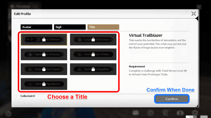 Wuthering Waves How to Change and Equip Title Step 3