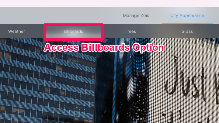 Billboards Option