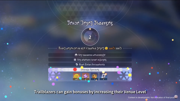 Star Rail WORLD Raise Venue Level