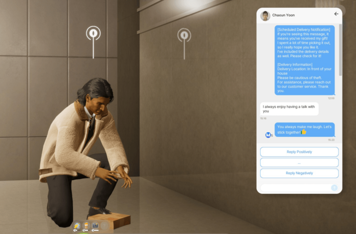 Zoi Unwrapping Random Gift