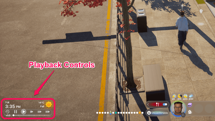 InZOI - Playback Controls