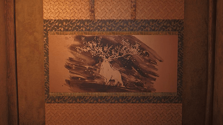 Legendary Deer Sumi-e