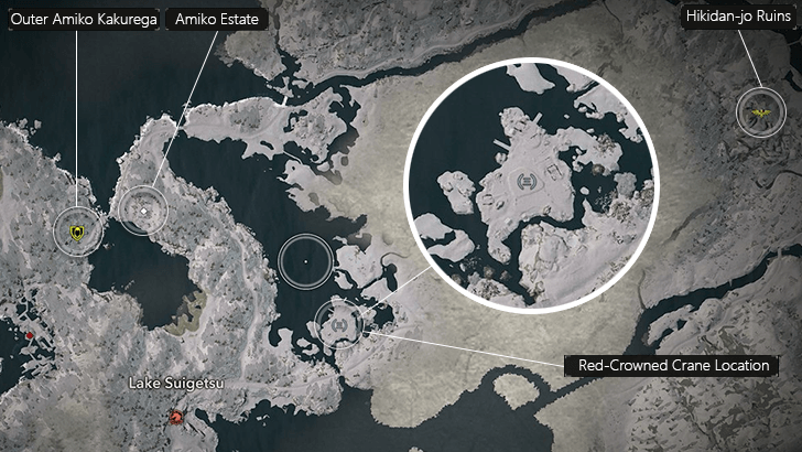 Red-Crowned Crane Location