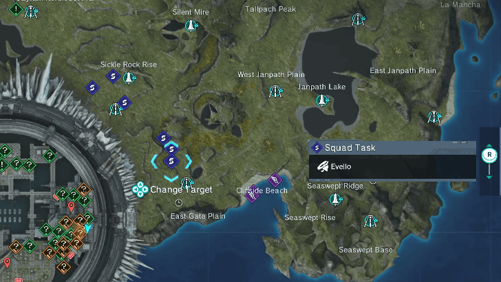 Squad Tasks Map