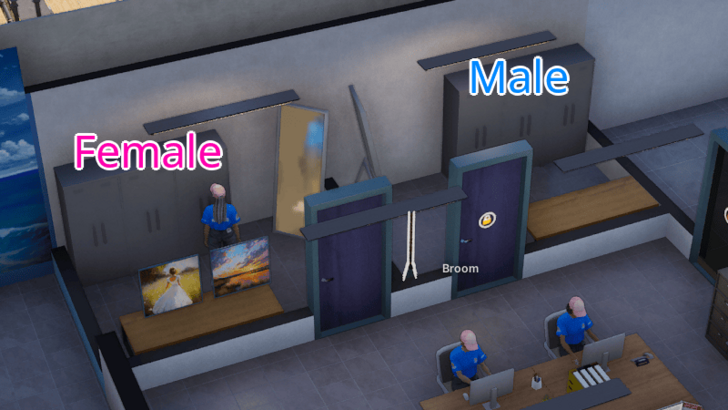 Amusement Park Locker Rooms