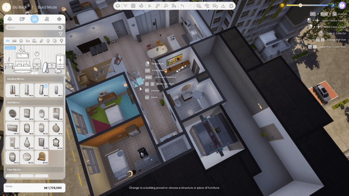 Apartment Build Mode