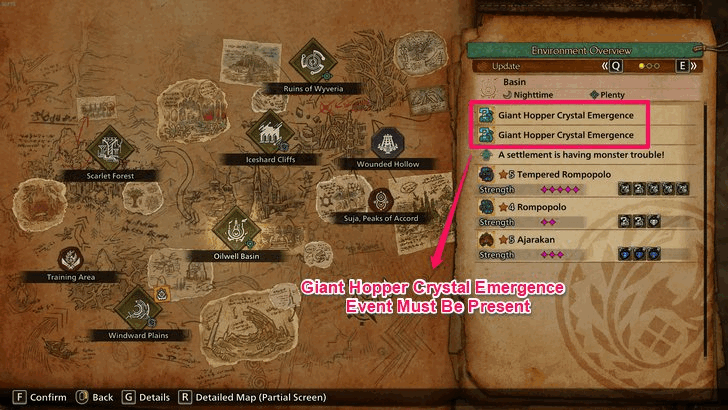 Giant Hopper Crystal Active Event