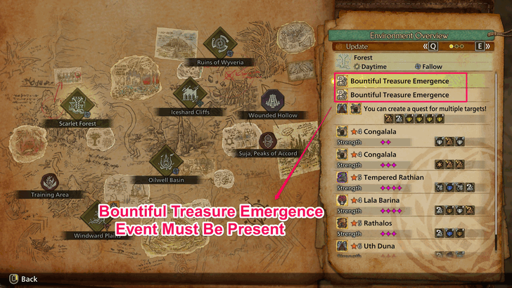 Bountiful Treasure Emergance Event Active