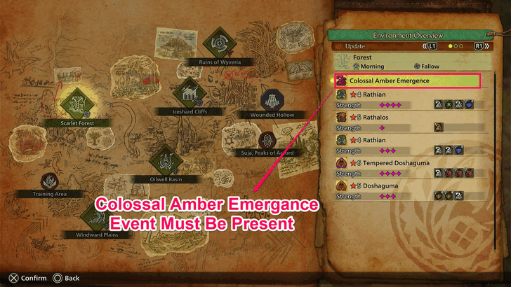 Colossal Amber Emergance Event Active