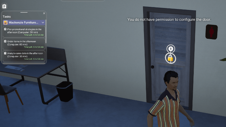 Manager Wandering Off