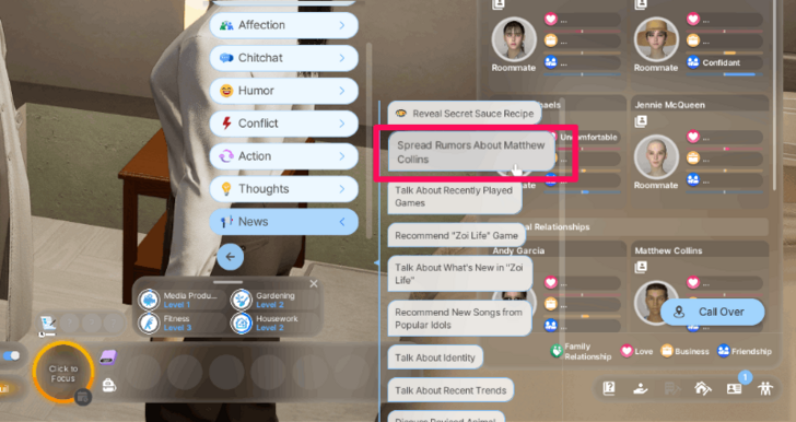 Spread Rumors in Person