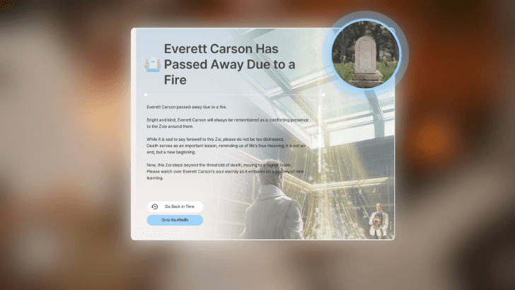 Passed Away Due to a Fire