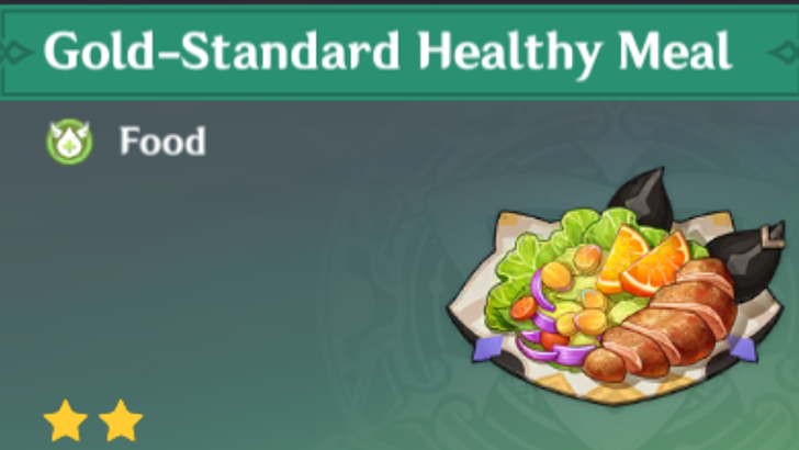 Genshin Impact - How to Get Gold-Standard Healthy Meal and Effects
